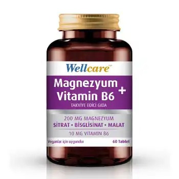 Wellcare Magnezyum + Vitamin B6