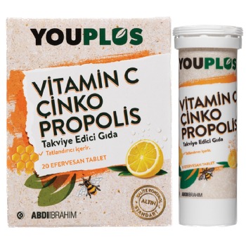 Youplus Vitamin C, Çinko & Propolis Vitamin Takviyesi